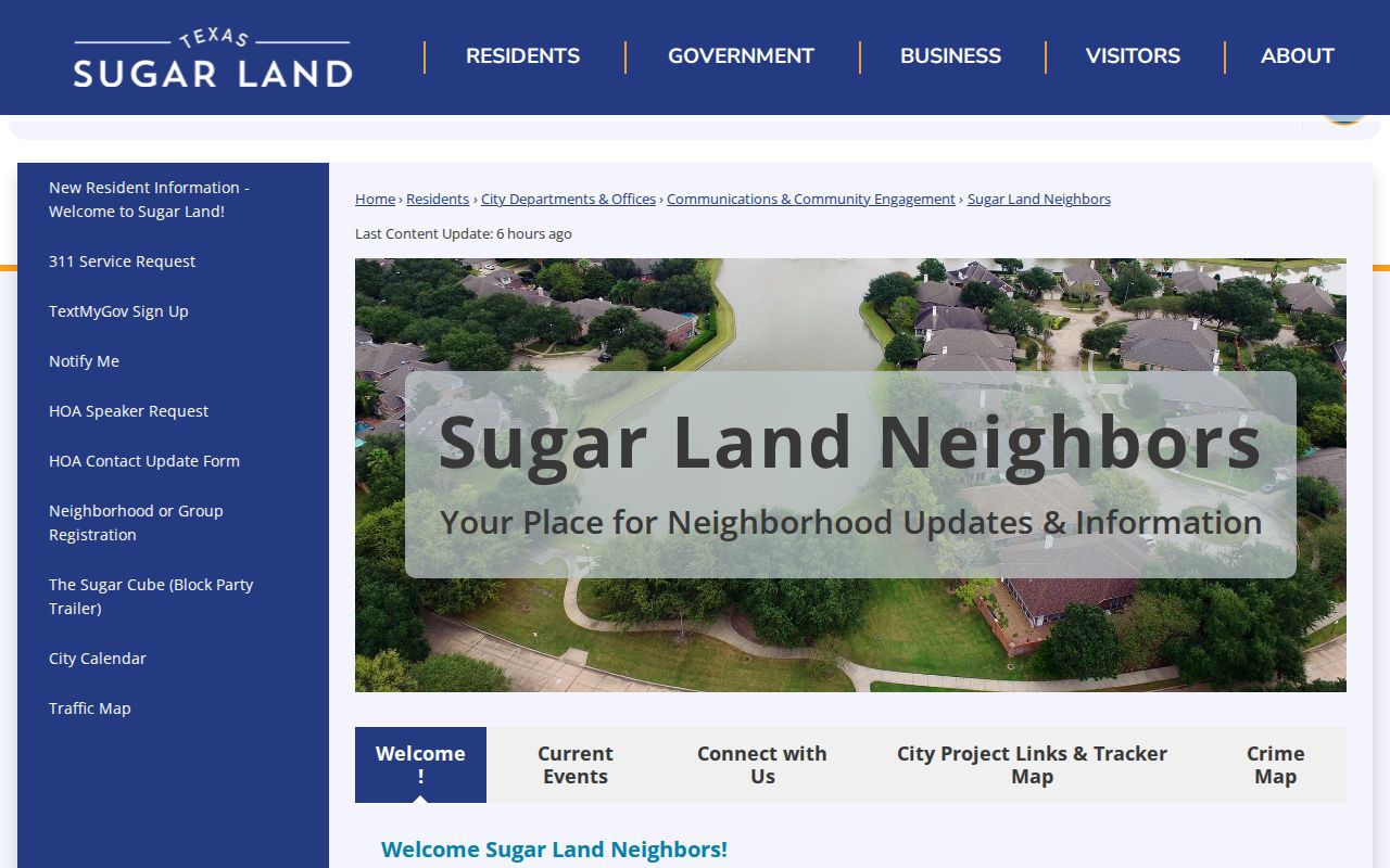 Fort Bend County neighbors Sugar Land neighborhood contact information